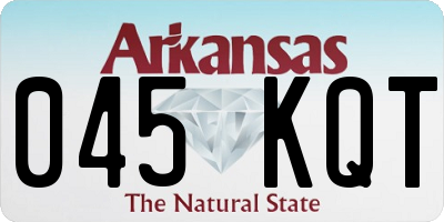 AR license plate 045KQT
