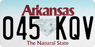 AR license plate 045KQV