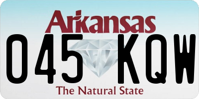 AR license plate 045KQW