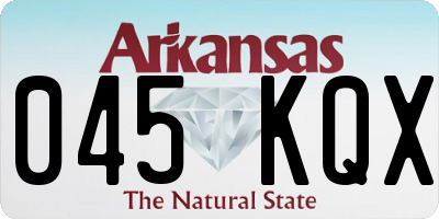 AR license plate 045KQX
