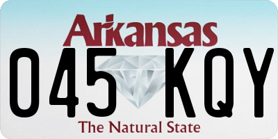 AR license plate 045KQY