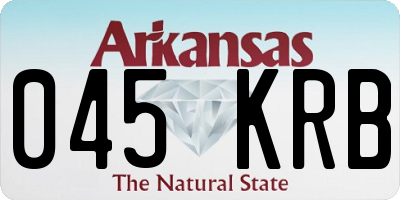 AR license plate 045KRB