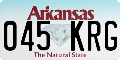 AR license plate 045KRG