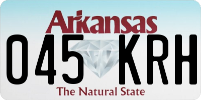AR license plate 045KRH