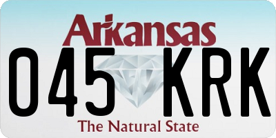 AR license plate 045KRK