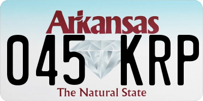 AR license plate 045KRP
