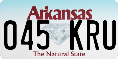 AR license plate 045KRU
