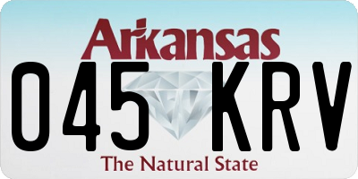 AR license plate 045KRV