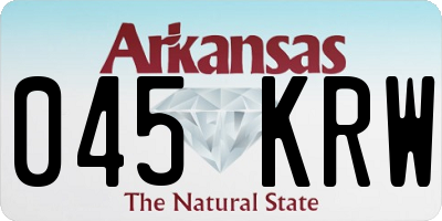 AR license plate 045KRW