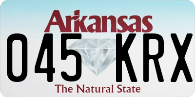 AR license plate 045KRX