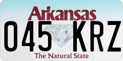 AR license plate 045KRZ
