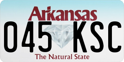 AR license plate 045KSC