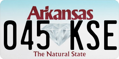 AR license plate 045KSE