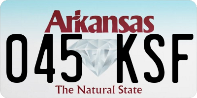AR license plate 045KSF