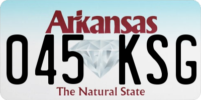 AR license plate 045KSG