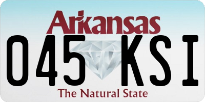 AR license plate 045KSI
