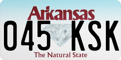 AR license plate 045KSK