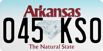AR license plate 045KSO