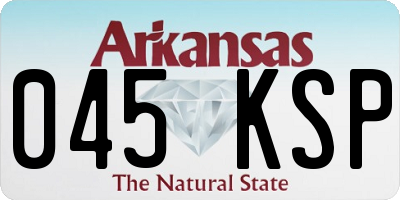 AR license plate 045KSP