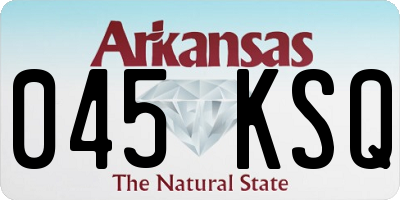 AR license plate 045KSQ