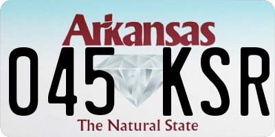 AR license plate 045KSR