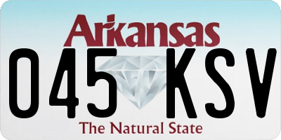 AR license plate 045KSV