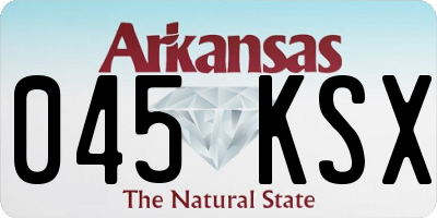 AR license plate 045KSX