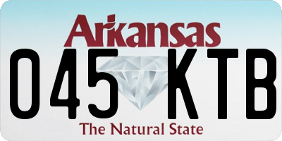 AR license plate 045KTB