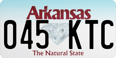 AR license plate 045KTC