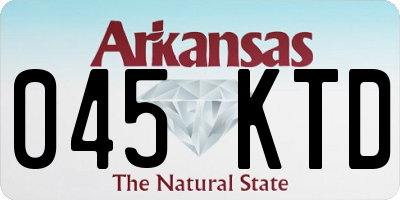 AR license plate 045KTD