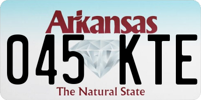 AR license plate 045KTE