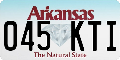 AR license plate 045KTI
