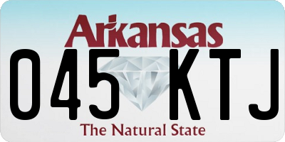 AR license plate 045KTJ