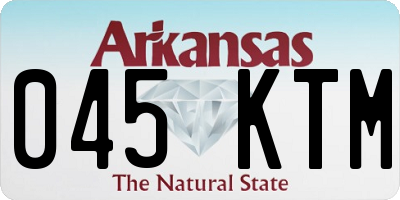 AR license plate 045KTM