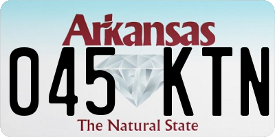 AR license plate 045KTN