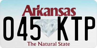 AR license plate 045KTP
