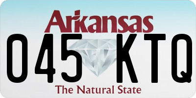 AR license plate 045KTQ