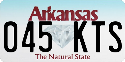 AR license plate 045KTS