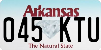 AR license plate 045KTU
