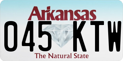 AR license plate 045KTW