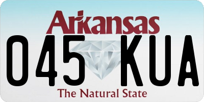 AR license plate 045KUA