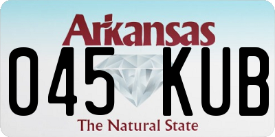 AR license plate 045KUB