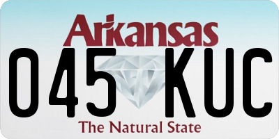 AR license plate 045KUC
