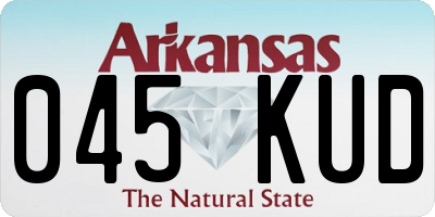 AR license plate 045KUD