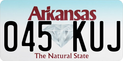 AR license plate 045KUJ