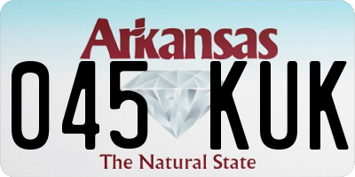 AR license plate 045KUK