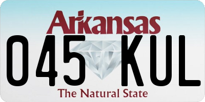 AR license plate 045KUL