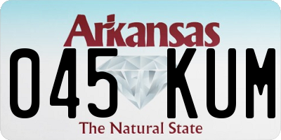AR license plate 045KUM