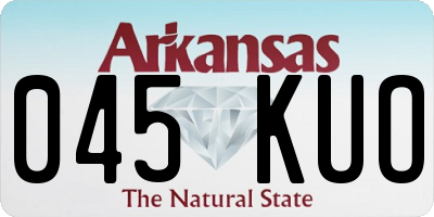 AR license plate 045KUO