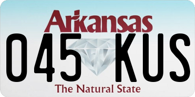 AR license plate 045KUS